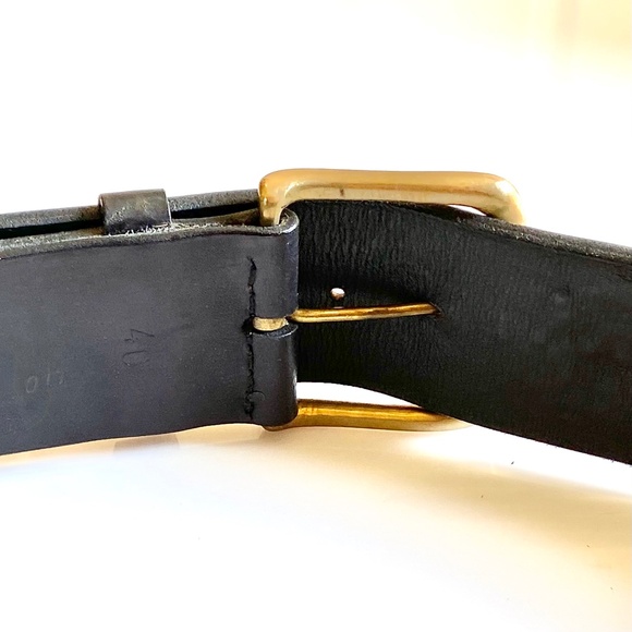 HANDMADE REAL LEATHER BELT MADE IN AFRICA WITH ORNATE BLACK BEADING - Picture 7 of 7